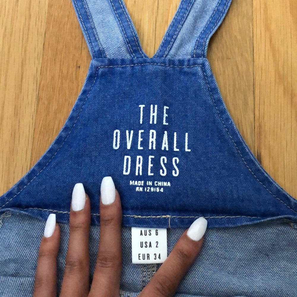 Overall Denim Dress- Size 2 - Picture 3 of 3